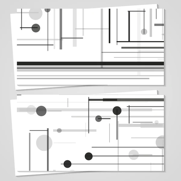 Conjunto de tarjetas de visita vectoriales para su diseño — Archivo Imágenes Vectoriales