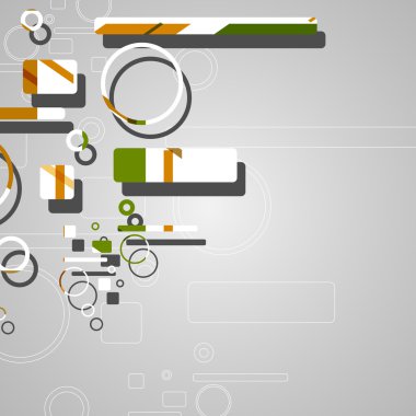 Renkli soyut çember arkaplanı