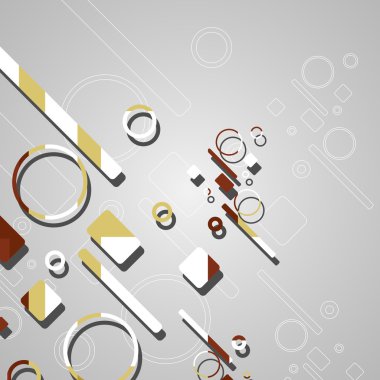 Renkli soyut çember arkaplanı