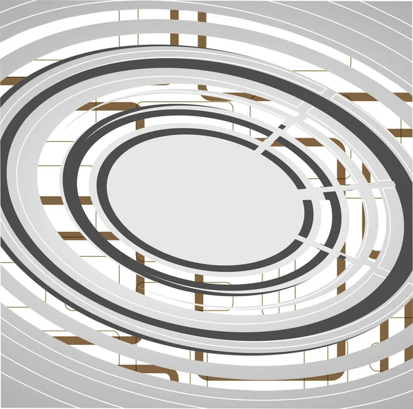 Antecedentes de círculos tecnológicos abstractos — Archivo Imágenes Vectoriales