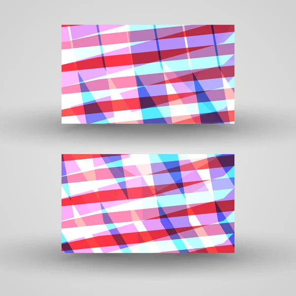 Conjunto de tarjetas de visita vectoriales para su diseño — Vector de stock