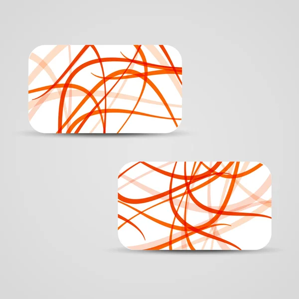 Conjunto de tarjetas de visita vectoriales para su diseño — Vector de stock