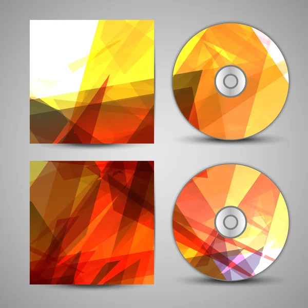 Vector cd cover  set for your design — Stock Vector