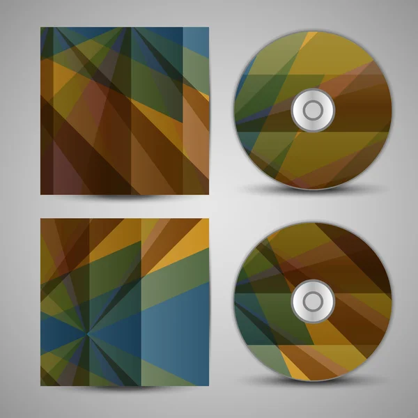 Vector cd cover  set for your design — Stock Vector