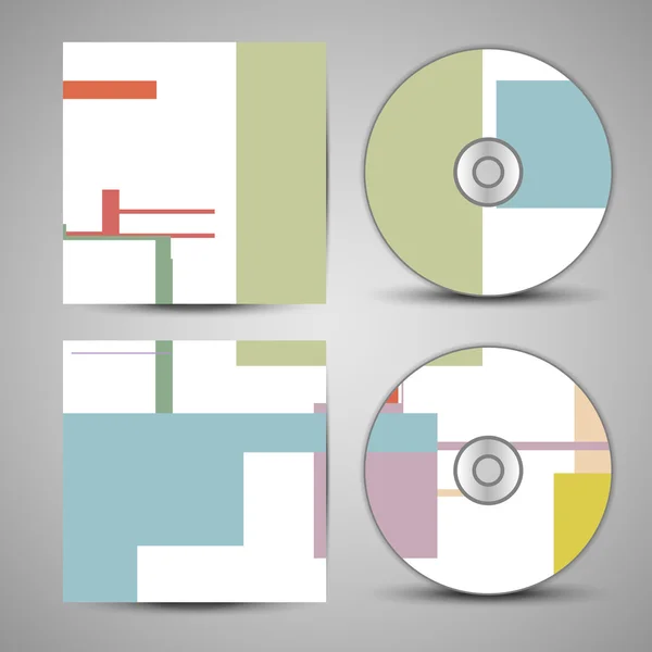 Okładka cd wektor zestaw do projektowania — Wektor stockowy