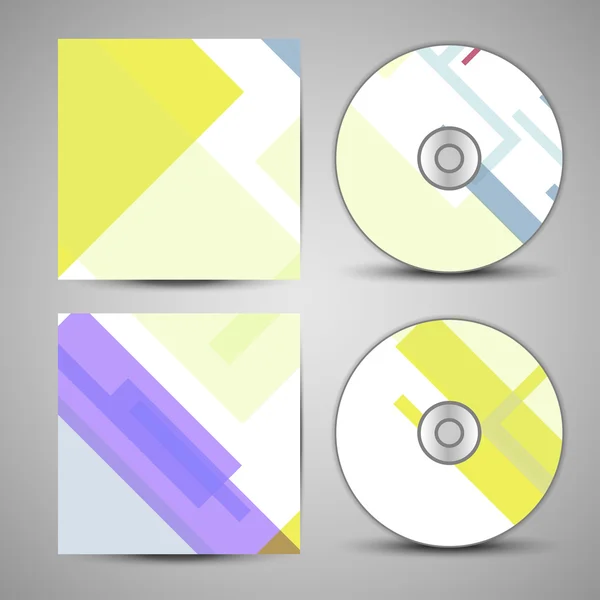 Conjunto de cubierta de cd vectorial para su diseño — Vector de stock