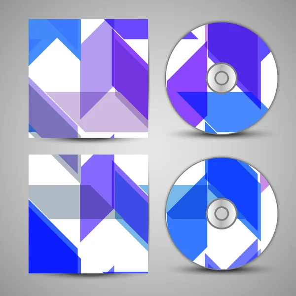 Conjunto de capa de cd vetorial para o seu projeto — Vetor de Stock