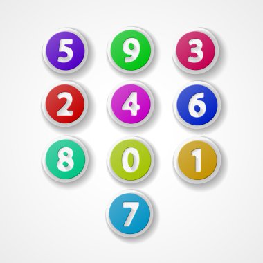 sayılar kümesi, renkli web simgesi