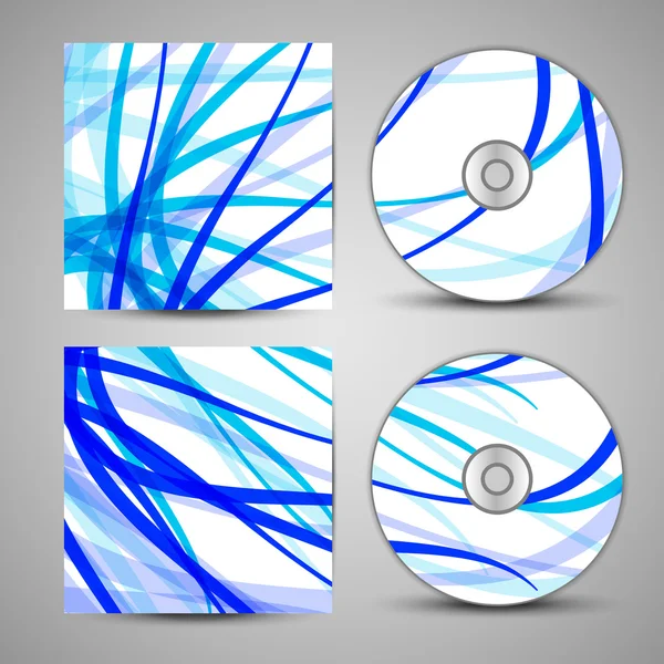 Conjunto de cubierta de cd vectorial para su diseño — Vector de stock