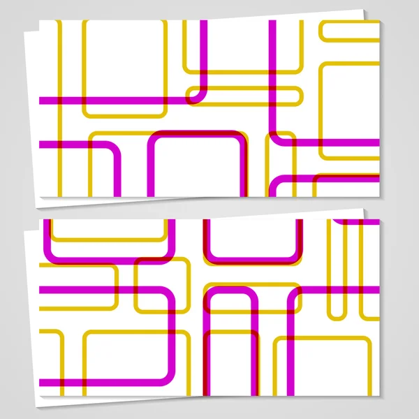 Vektor-Visitenkarten-Set für Ihr Design — Stockvektor