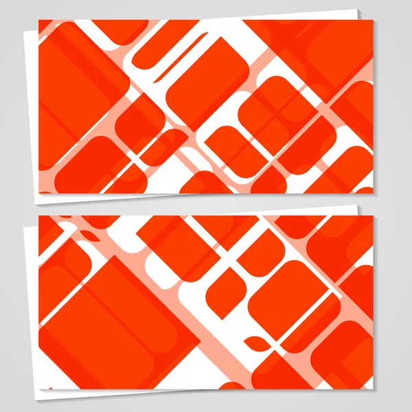 Conjunto de tarjetas de visita vectoriales para su diseño — Vector de stock