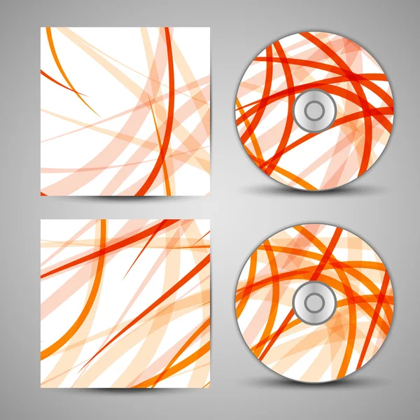 Vector cd cover  set for your design — Stock Vector