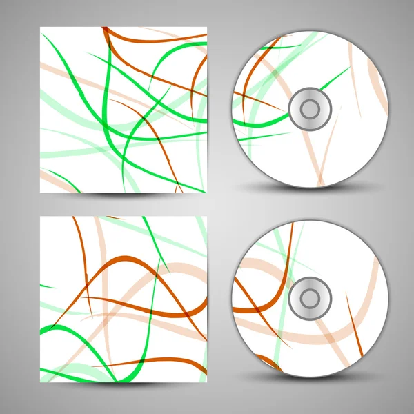 Okładka cd wektor zestaw do projektowania — Wektor stockowy