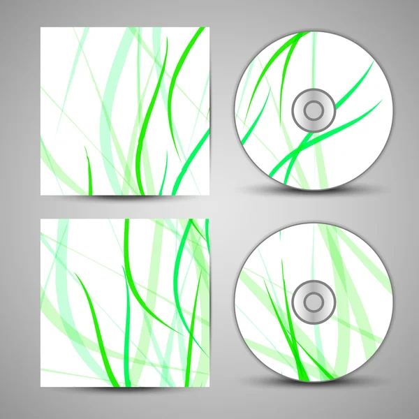 Vector cd cover  set for your design — Stock Vector