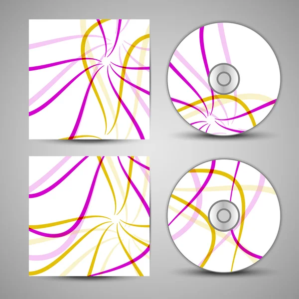 Set di copertine per cd vettoriale per il vostro design — Vettoriale Stock