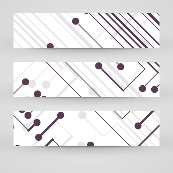 Conjunto de banner vectorial para su diseño — Vector de stock