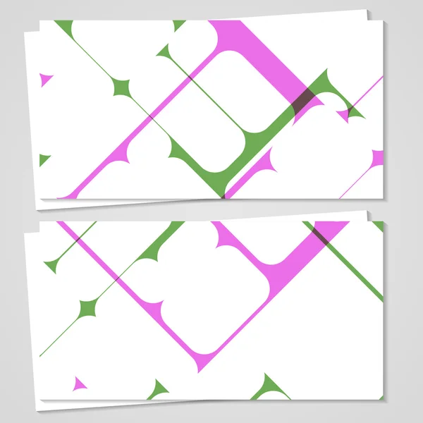 Conjunto de tarjetas de visita vectoriales para su diseño — Vector de stock