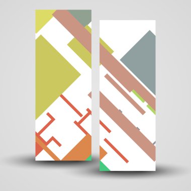 vektörel banner tasarımınız için ayarla