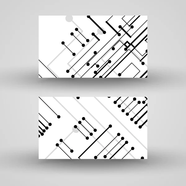 Conjunto de tarjetas de visita vectoriales para su diseño — Vector de stock