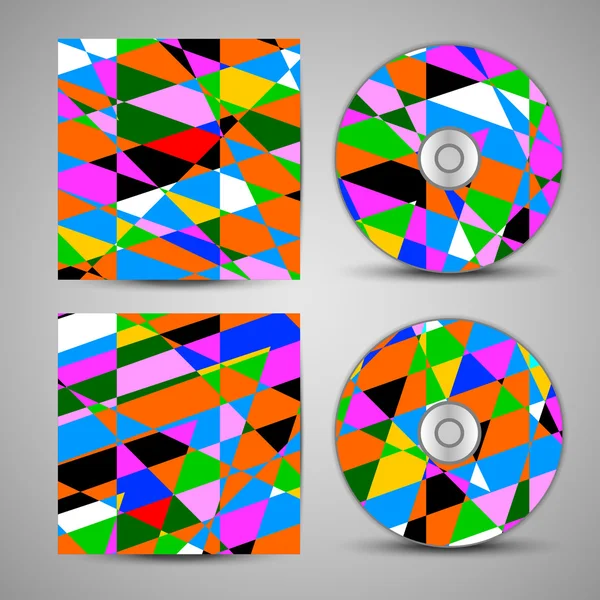 Vector cd cover  set for your design — Stock Vector