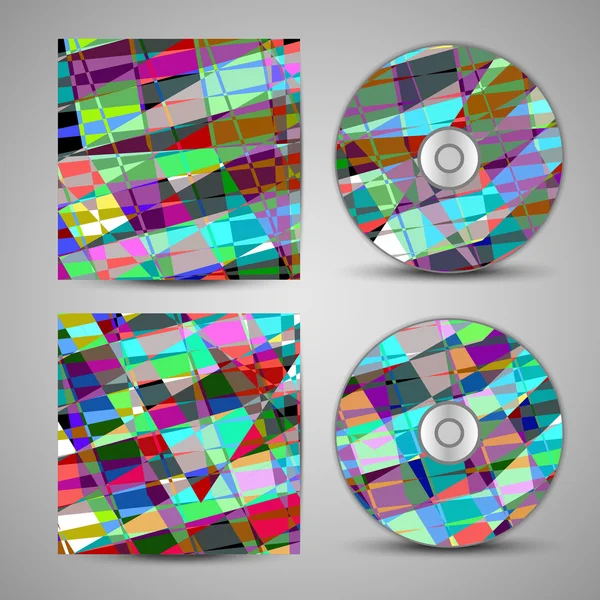 Conjunto de capa de cd vetorial para o seu projeto — Vetor de Stock