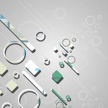 Renkli soyut çember arkaplanı