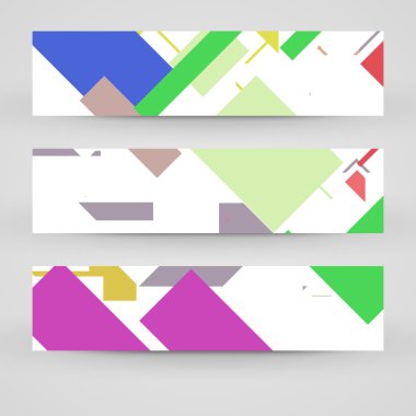 vektörel banner tasarımınız için ayarla