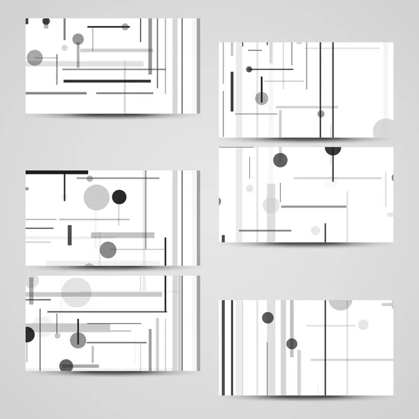 Vektor-Visitenkarten-Set für Ihr Design — Stockvektor