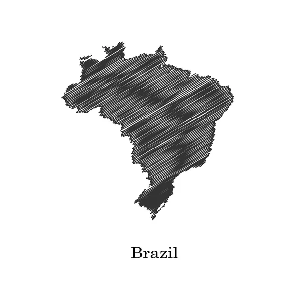 Ícone de mapa Brasil para o seu design — Vetor de Stock