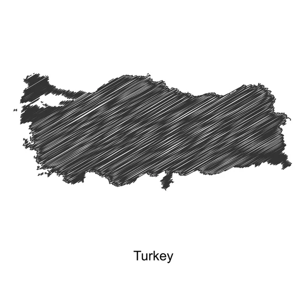 Turkey map icon for your design — Stock Vector