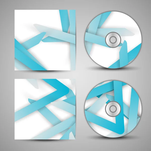 Vector cd cover  set for your design — Stock Vector