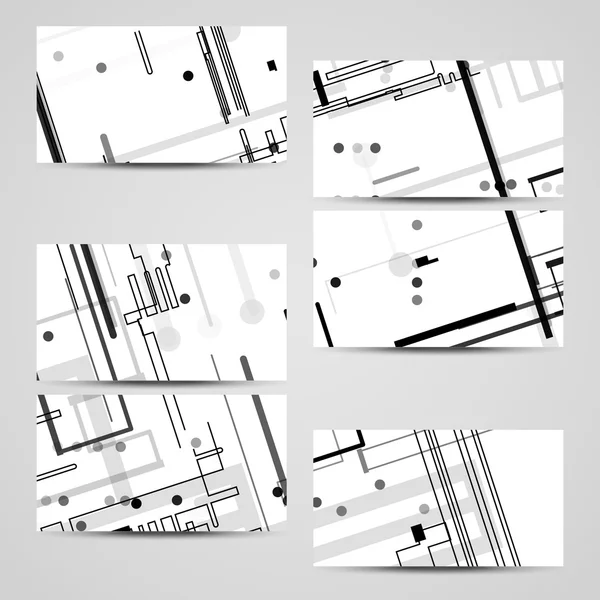 Vektor-Visitenkarten-Set für Ihr Design — Stockvektor