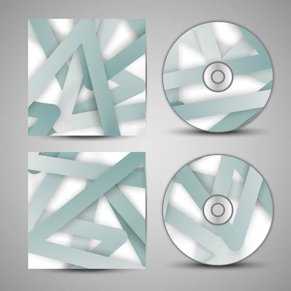 Conjunto de cubierta de cd vectorial para su diseño — Archivo Imágenes Vectoriales