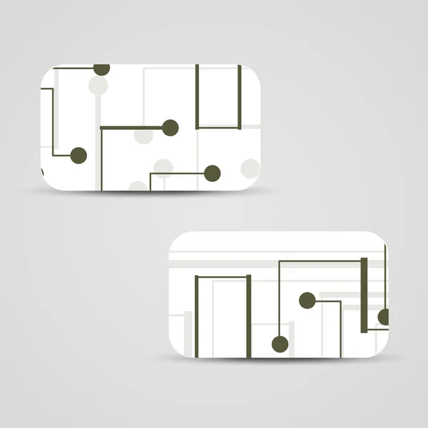 Set de cartes de visite vectorielles pour votre design — Image vectorielle