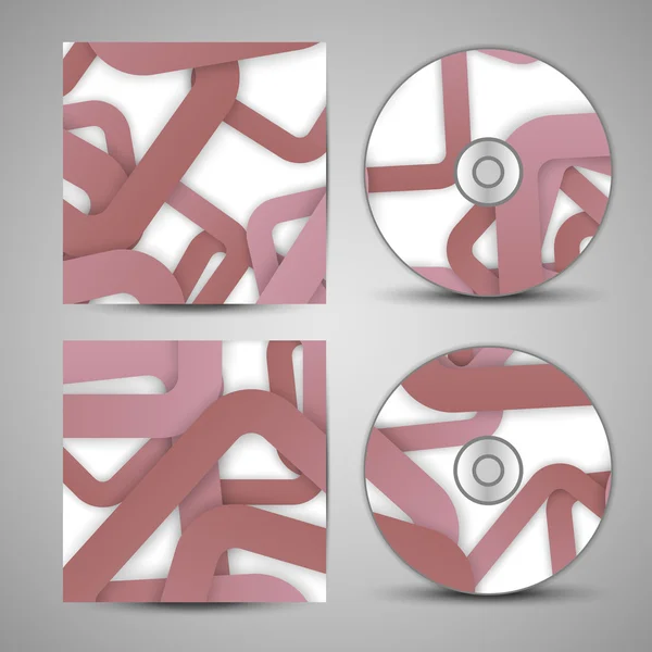 Vektör cd kapak tasarımı için ayarla — Stok Vektör