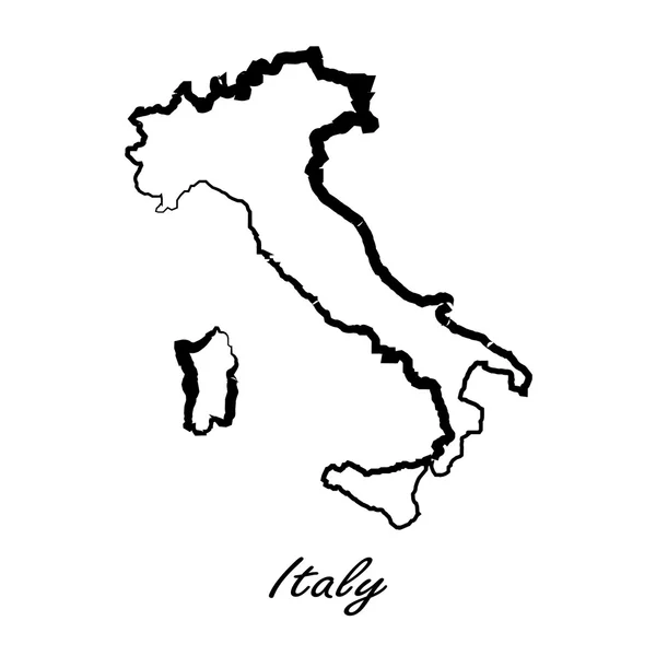 Mapa de Italia para su diseño — Archivo Imágenes Vectoriales