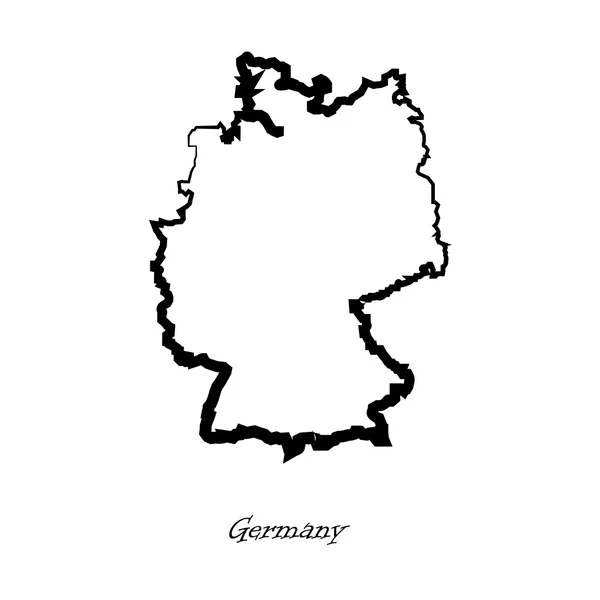 Karte von Deutschland für Ihr Design — Stockvektor