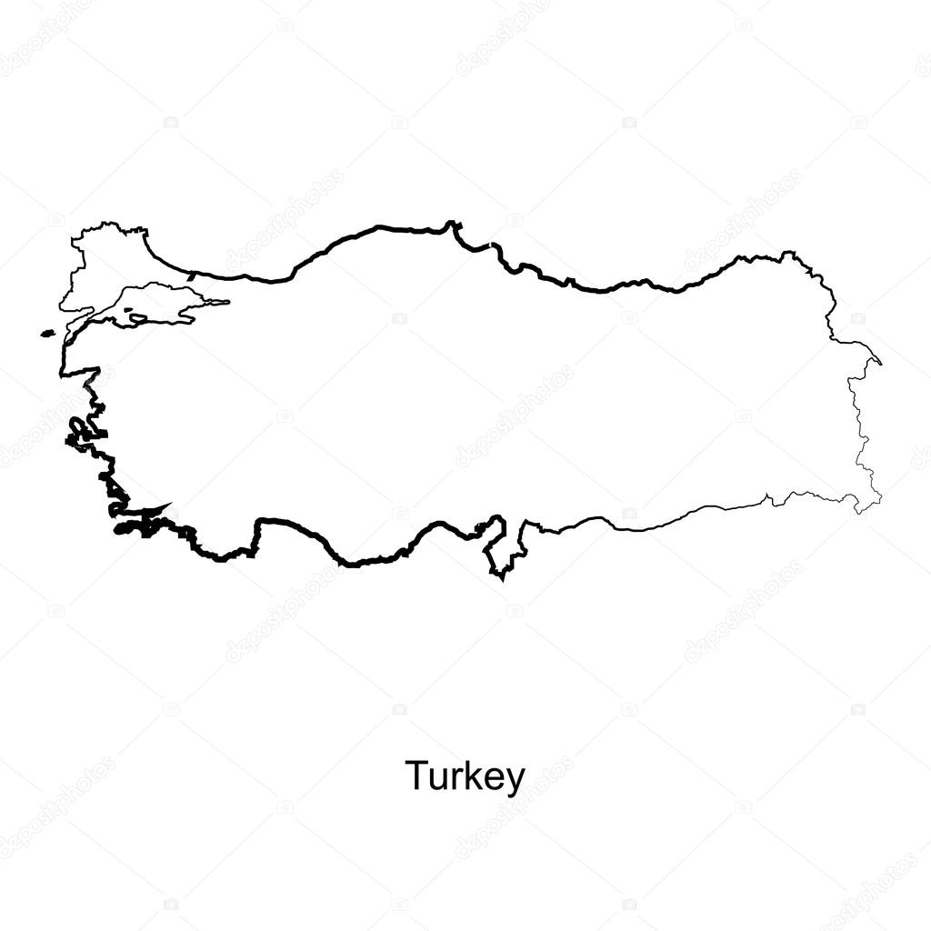 Map of Turkey for your design Stock Vector by ©endpz 62331955