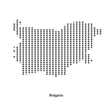 Bulgaristan noktalı Haritası tasarımınız için