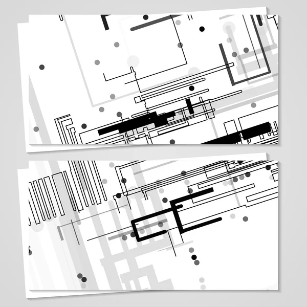 Conjunto de tarjetas de visita vectoriales para su diseño — Vector de stock