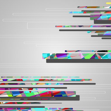 soyut fütüristik şekilleri