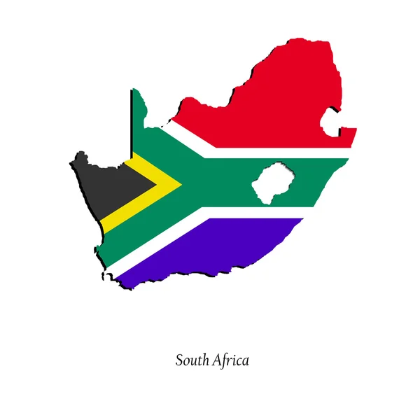 Карта ЮАР для вашего дизайна — стоковый вектор