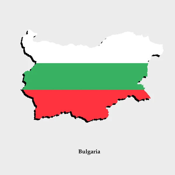 Mapa de Bulgaria para su diseño — Vector de stock