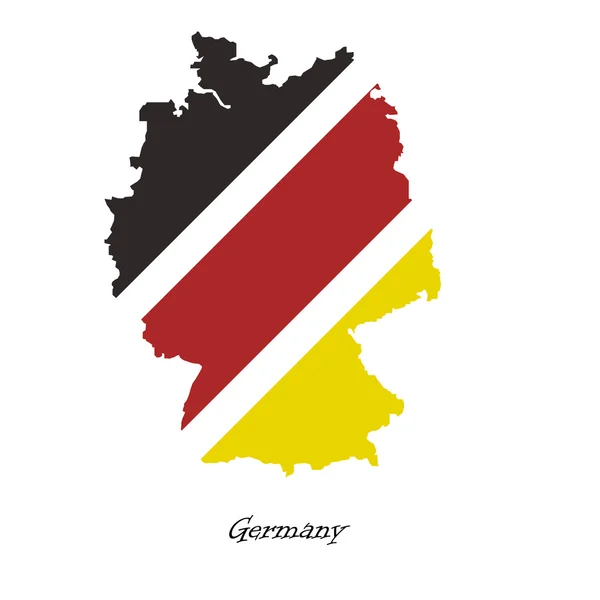 Karte von Deutschland für Ihr Design — Stockvektor