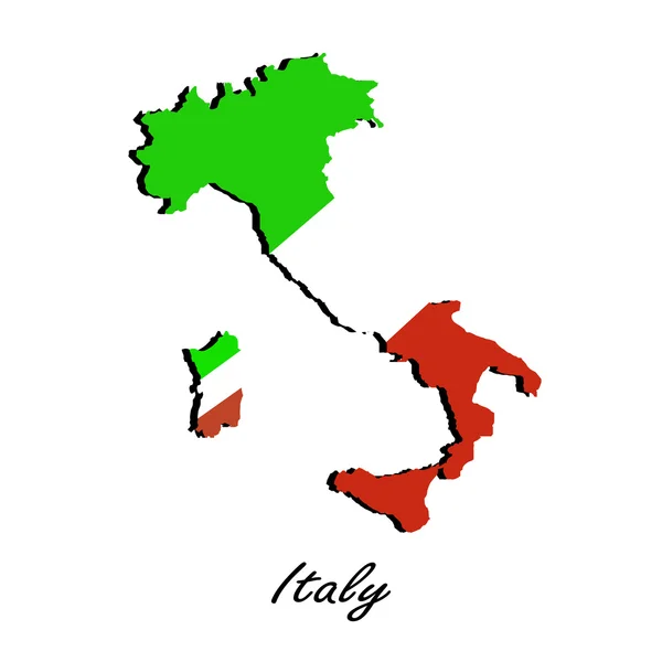Karte von Italien für Ihr Design — Stockvektor