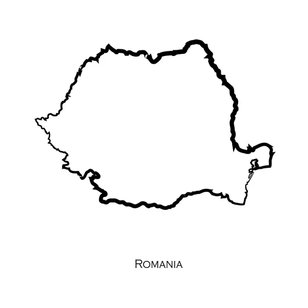 Romania map icon for your design — Stock Vector