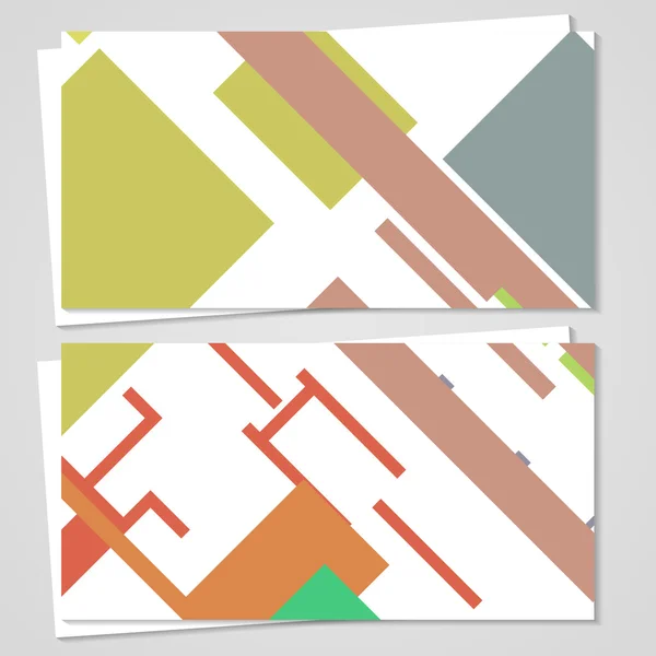 Комплект векторных визитных карточек для Вашего дизайна — стоковый вектор