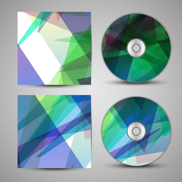 Conjunto de capa de cd vetorial para o seu projeto — Vetor de Stock