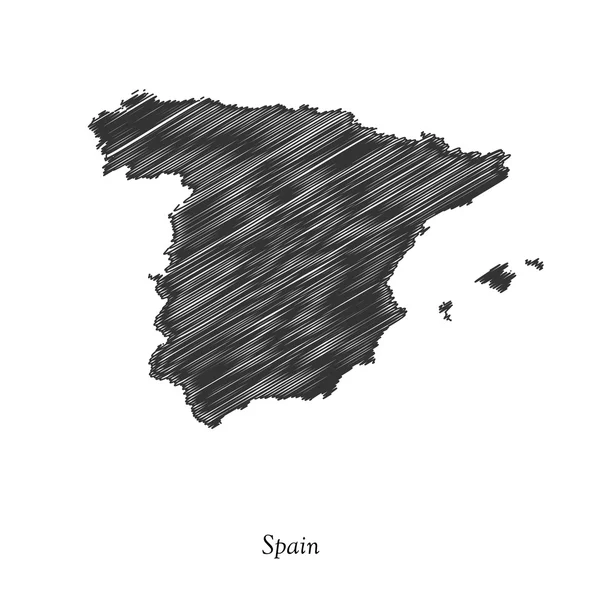 Spanje Kaartpictogram voor uw ontwerp — Stockvector