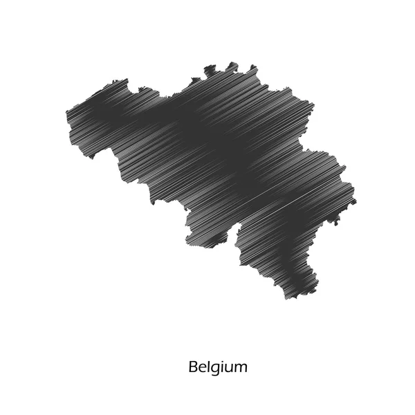 Бельгия карта значок для вашего дизайна — стоковый вектор
